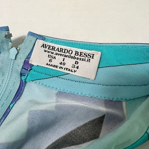 Retro 60s Shift Dress Size 6 Mediterranean Italian Designer Averado Bessi - Picture 6 of 12